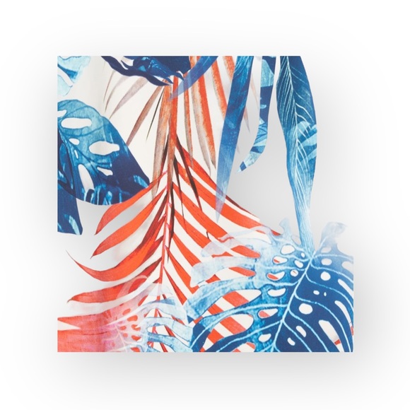 new JPG Jean Paul Gaultier Fuzzi ⚤ Asymmetrical Silk Dress ⚤ Zaffiro Leaf Print - Picture 10 of 16